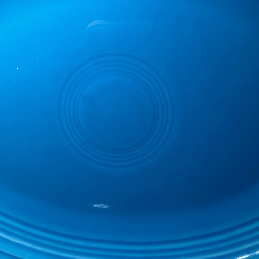 Fiesta Peacock Blue 9.5 inch Small Oval Platter Homer Laughlin China USA